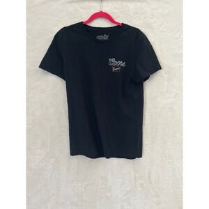 Tee Luv Coors Banquet Rodeo Graphic T-Shirt Mens Medium Black Short Sleeve